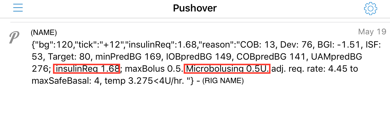 (Pushover example of insulinReq