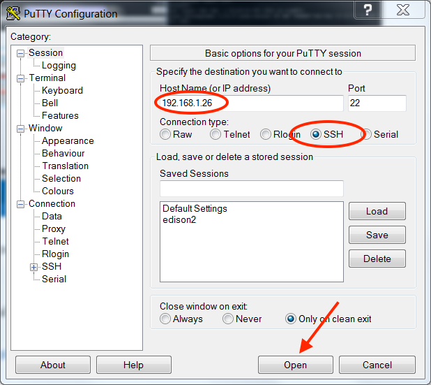 Windows IP address for rig