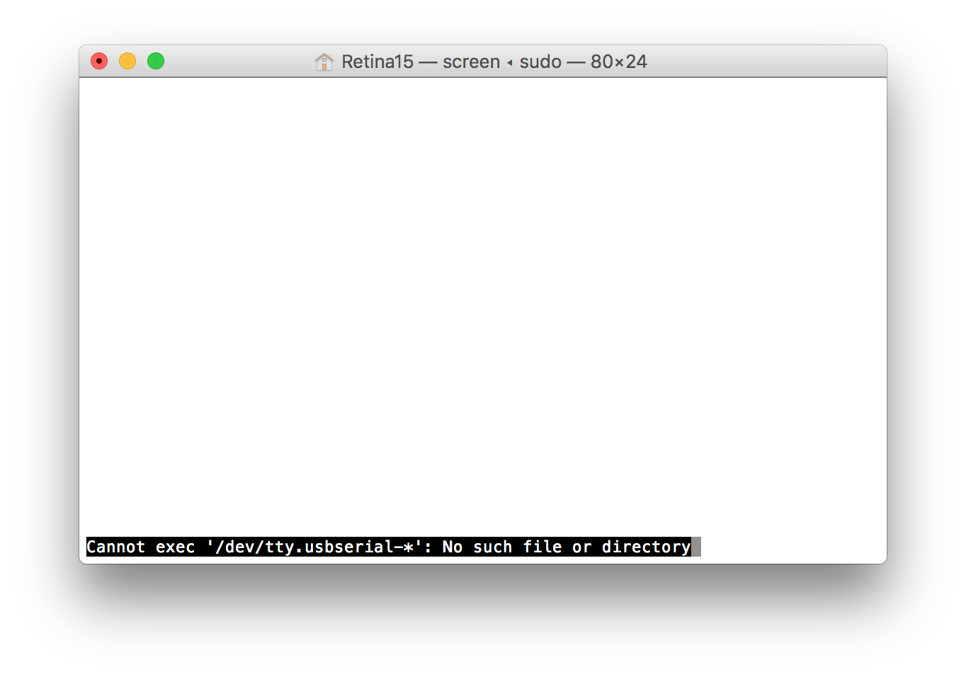 Mac Screen message for OTG port